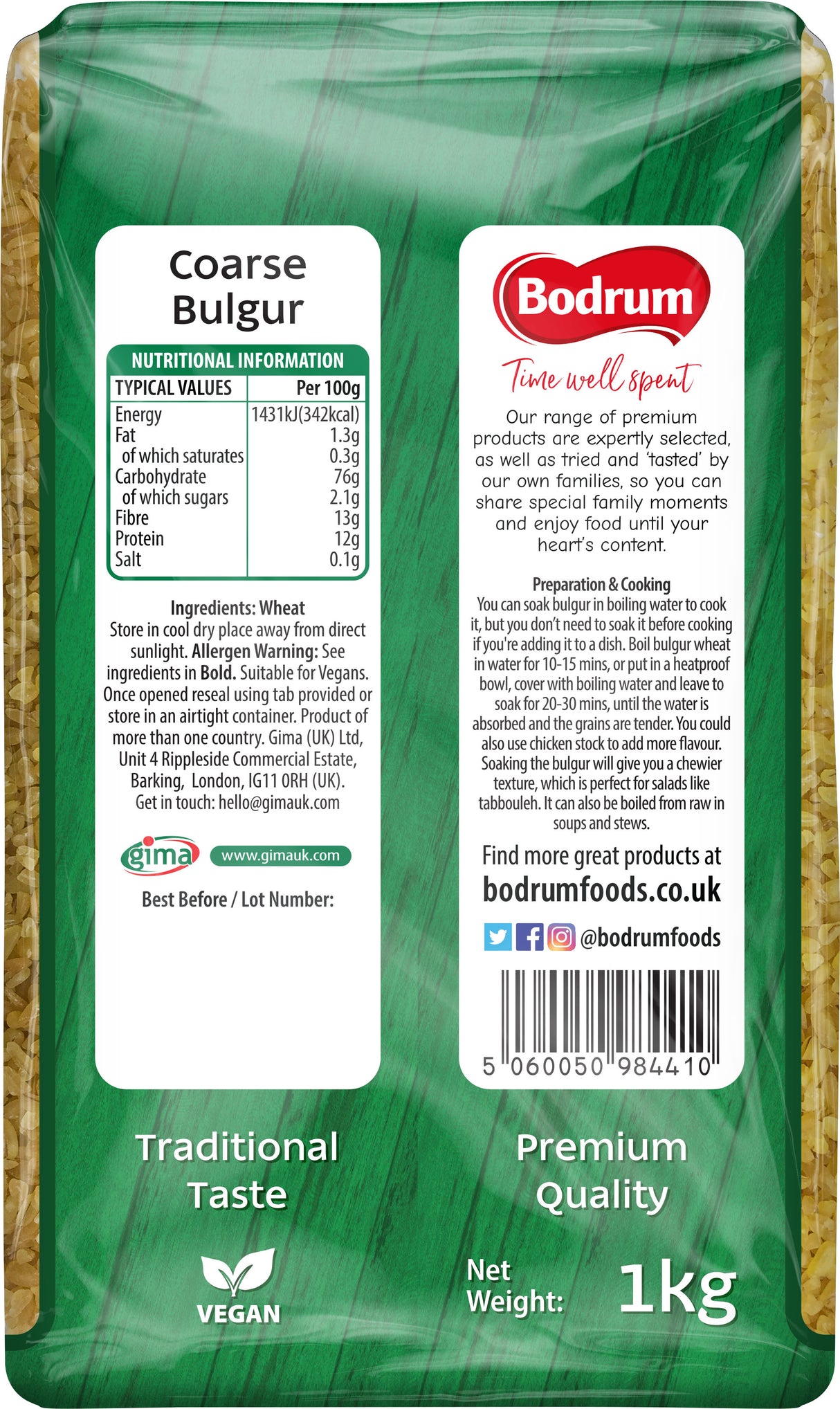 Bodrum Coarse Bulgur 1kg