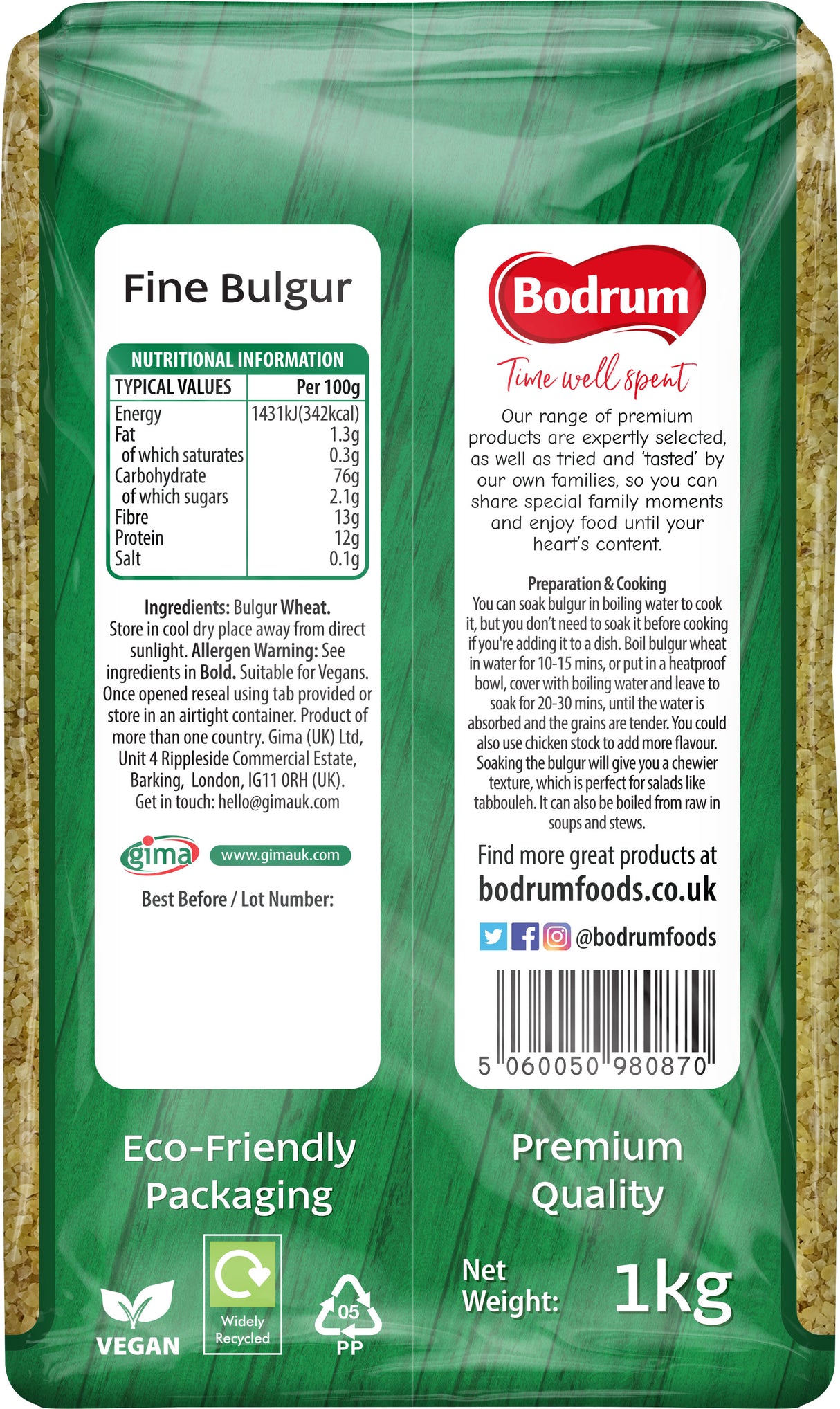 Bodrum Fine Bulgur 1kg