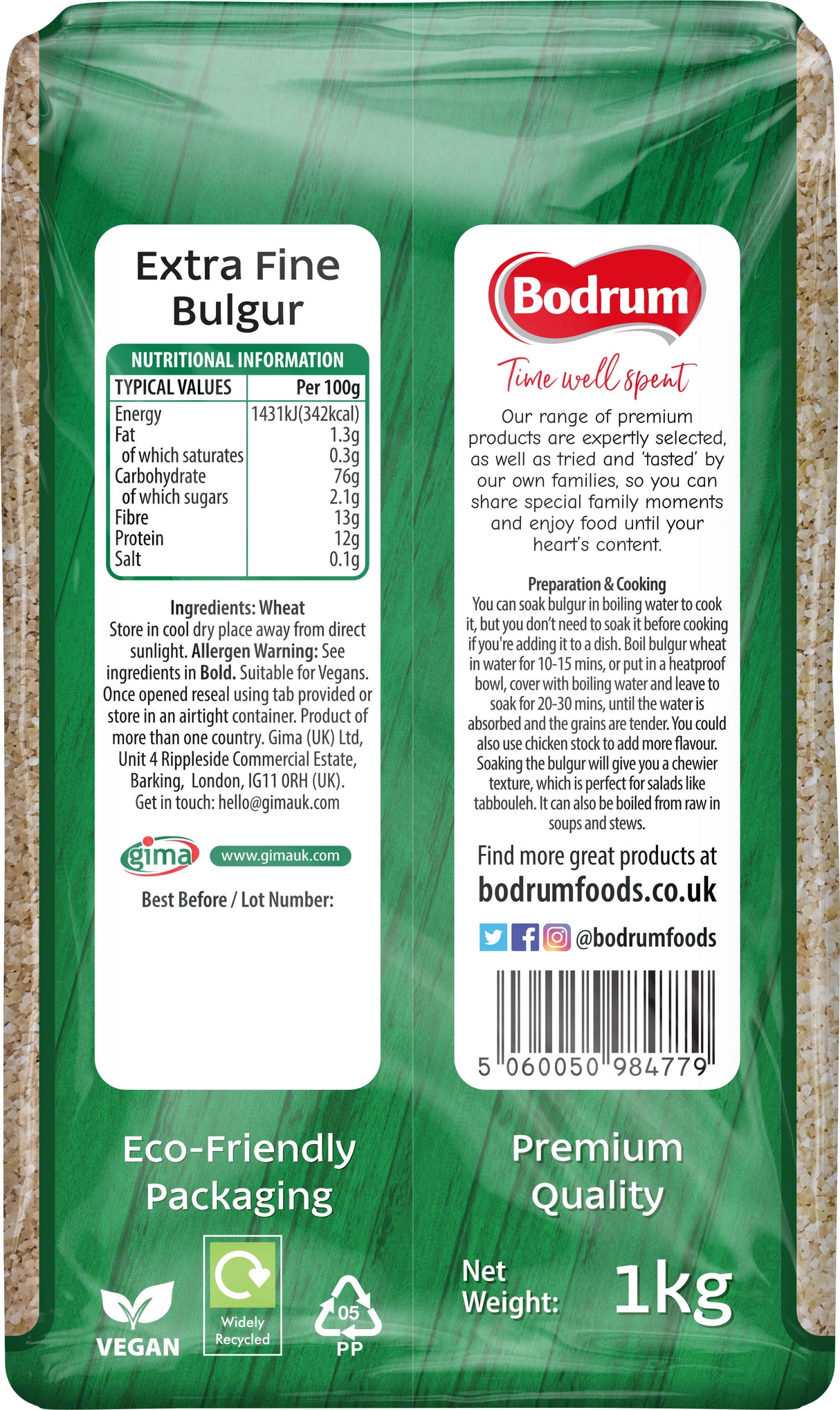 Bodrum Extra Fine Bulgur 1kg