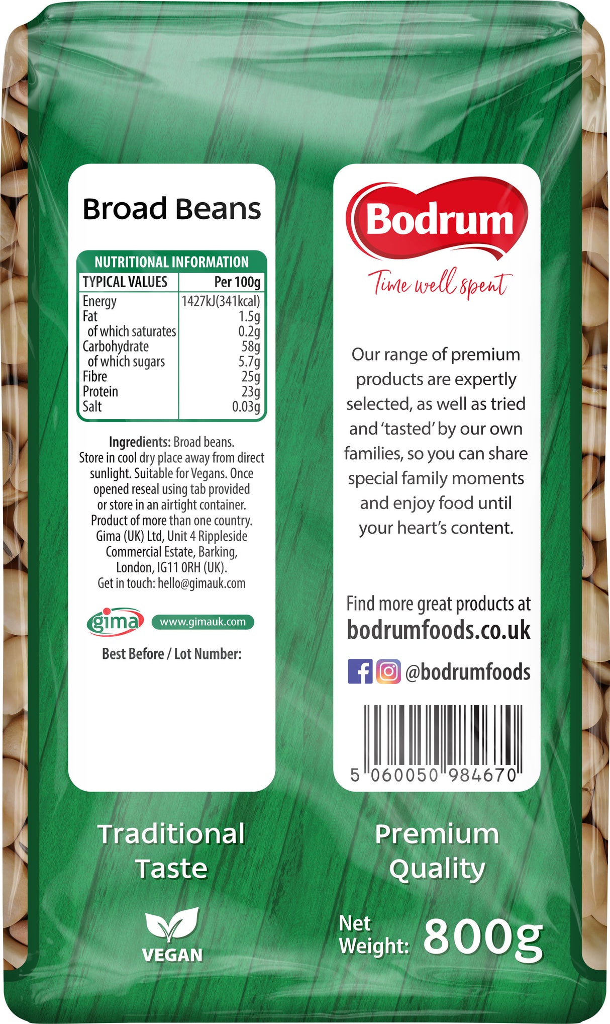 Bodrum Broad Beans 800g