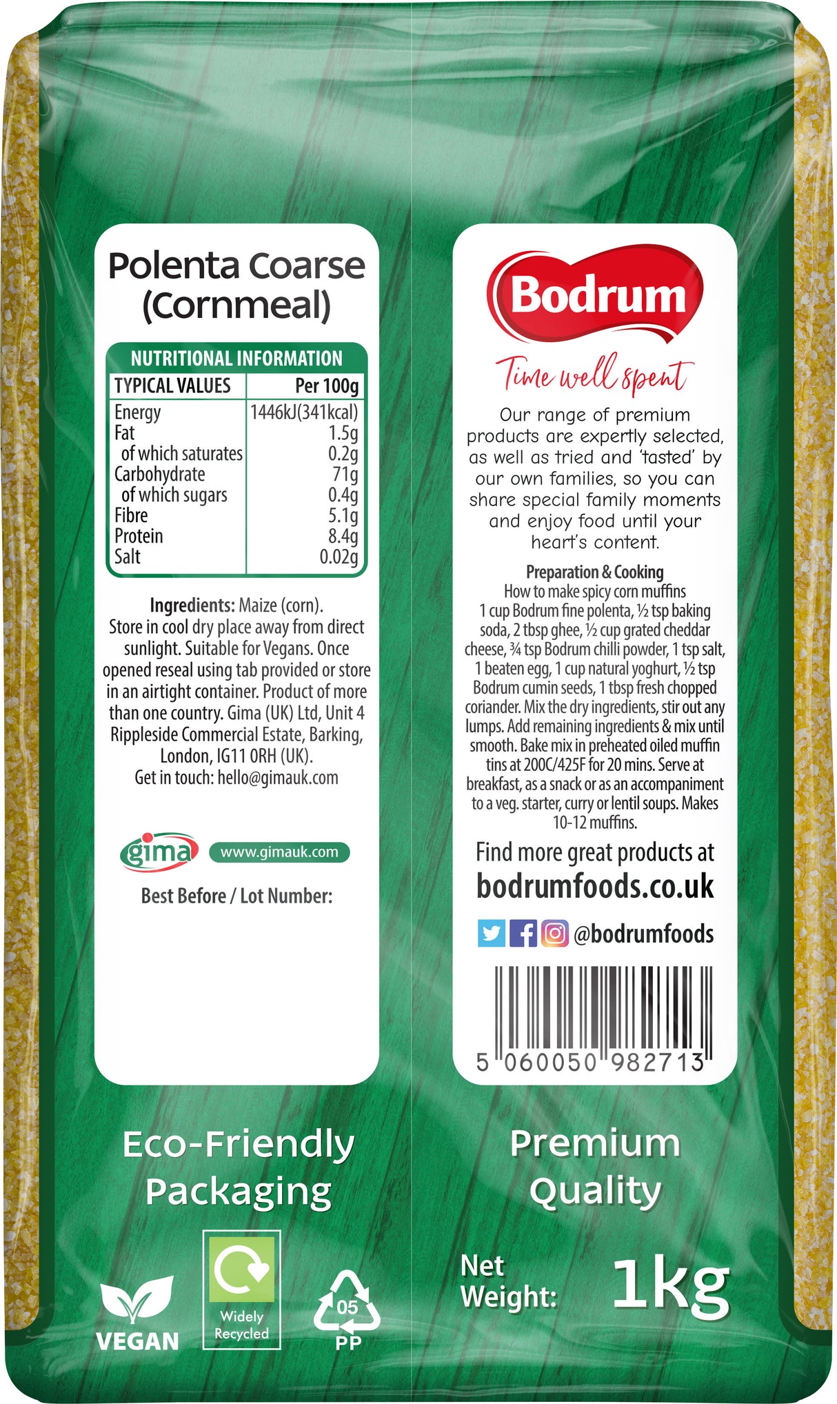 Bodrum Coarse Polenta Bramata 1kg