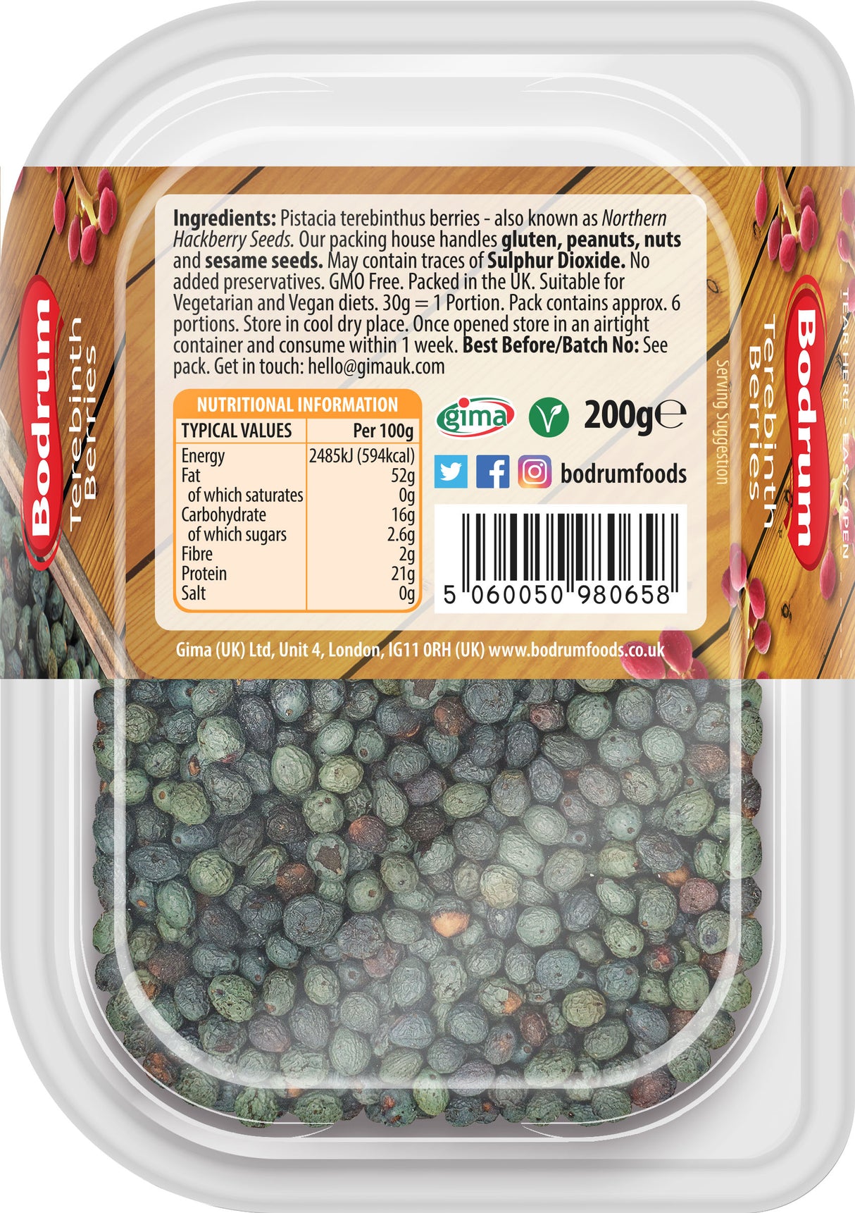 Bodrum Terebinth Berries 200g