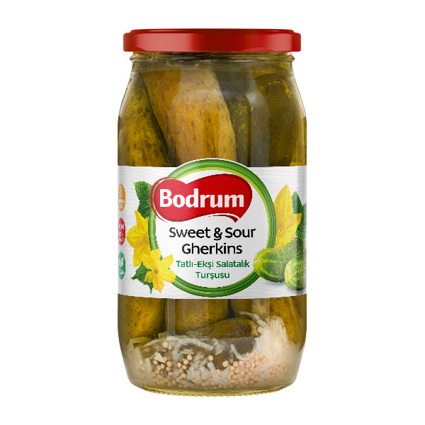 Bodrum Sweet & Sour Gherkins 950g