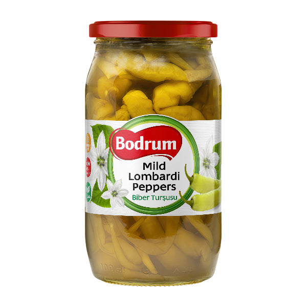 Bodrum Pickled Mild Lombardi Peppers 840g