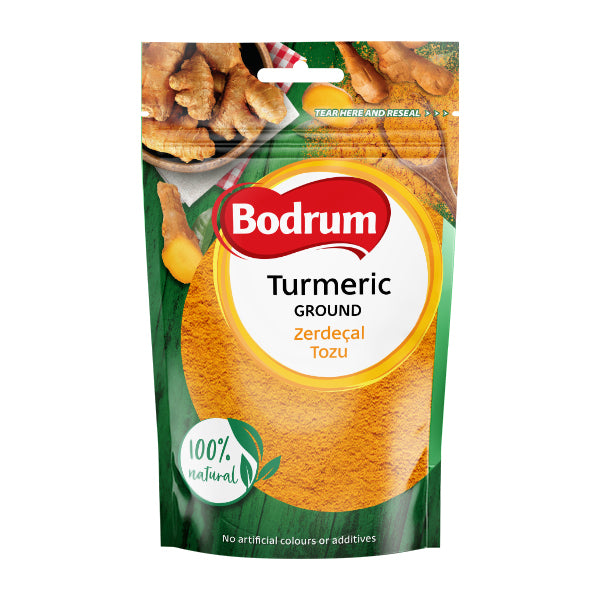 Bodrum ground turmeric packaging on a white background