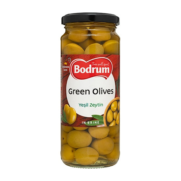 Bodrum Whole Green Olives in Brine 340g