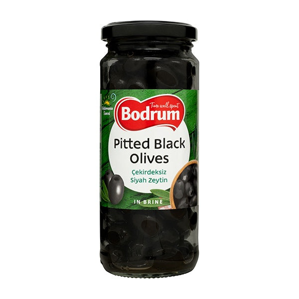 Bodrum Pitted Black Olives in Brine 340g