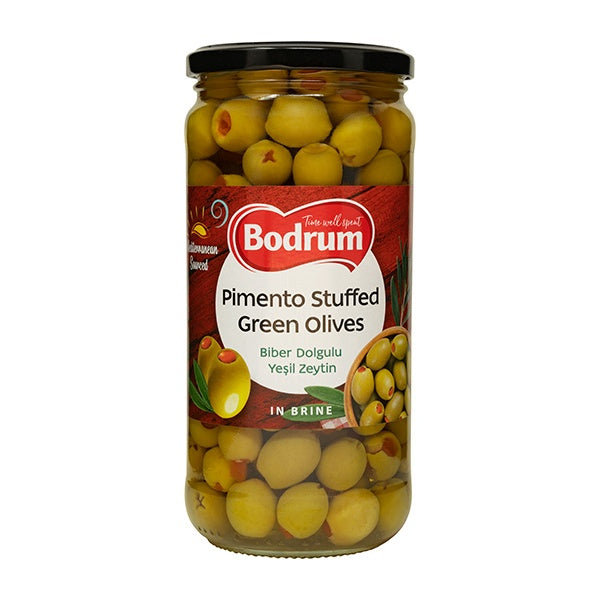 Bodrum Green Olives Stuffed with Pepper Paste 680g
