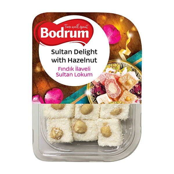 Bodrum Sultan with Hazelnut Turkish Delight 200g
