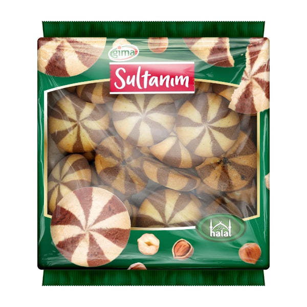 Sultanim Crunchy Cookies with Hazelnut Cream Filling 400g