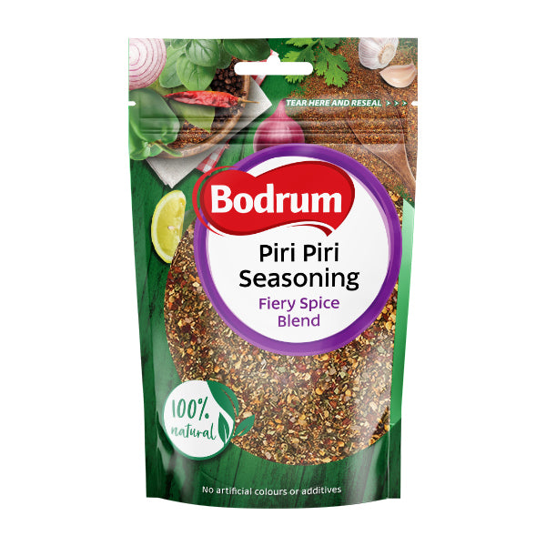 Bodrum Piri Piri Seasoning package on a white background