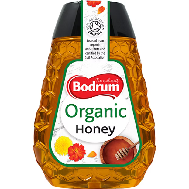 Bodrum Organic Honey bottle with a white background