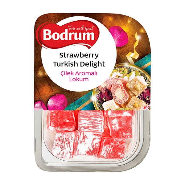 Bodrum Strawberry Turkish Delight 200g