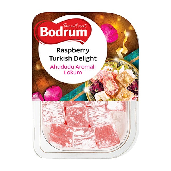 Bodrum Raspberry Turkish Delight 200g