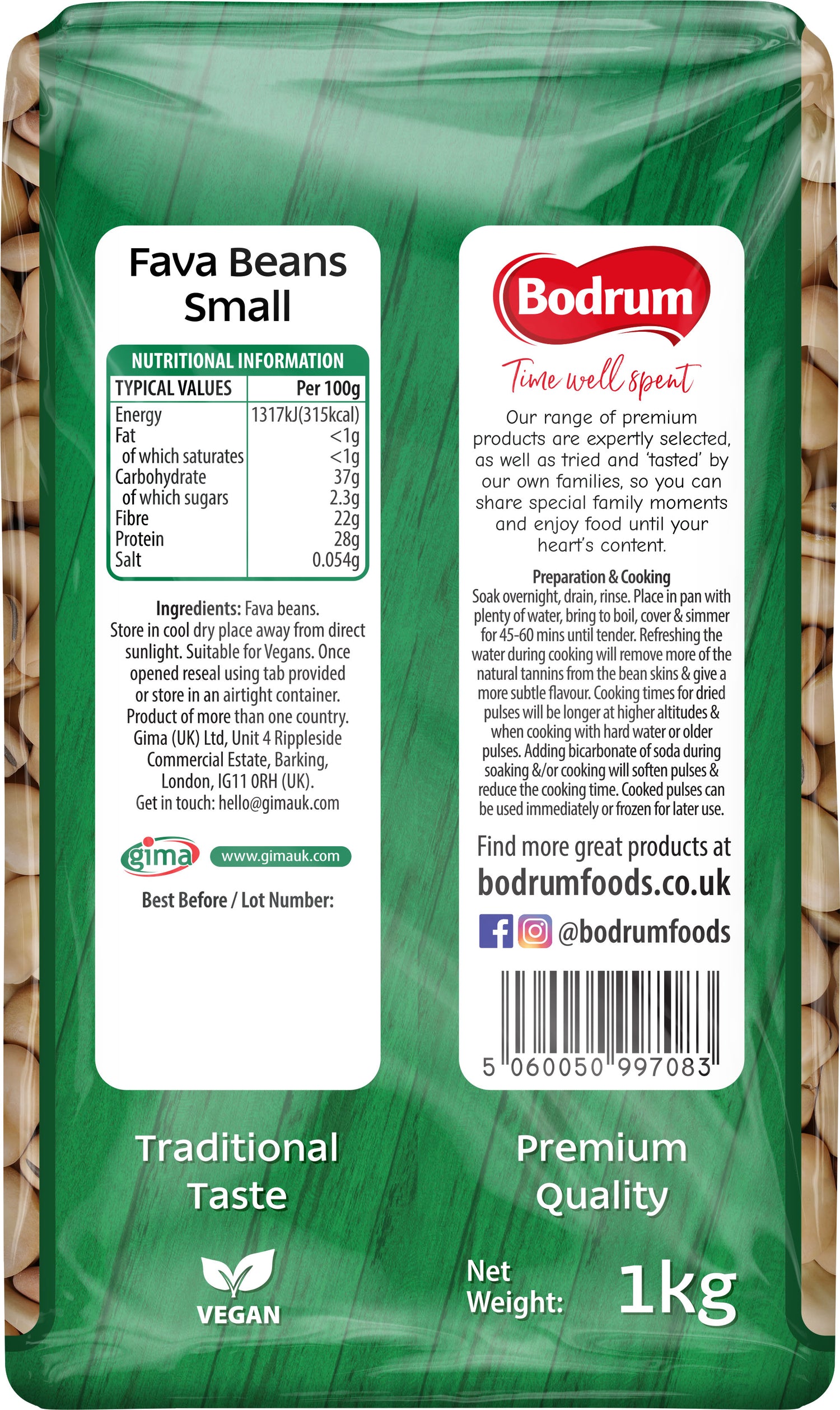 Bodrum Fava Beans 1kg