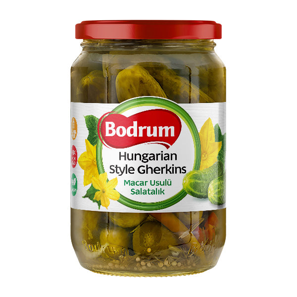 Bodrum Hungarian Style Gherkins 680g