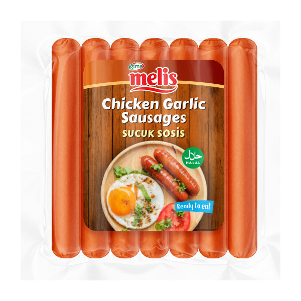Melis Chicken & Garlic Sausages 350g