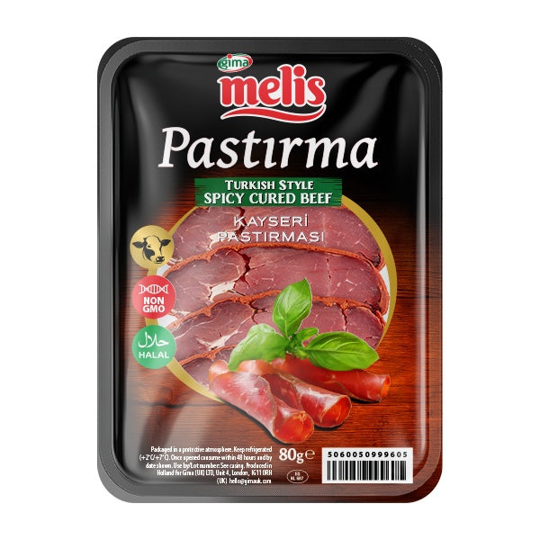 Melis Pastirma Turkish Style Spicy Cured Beef 80g