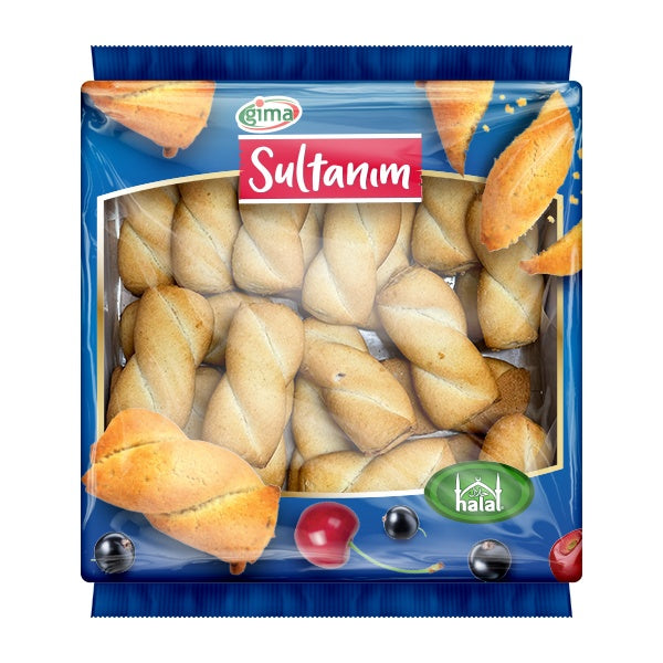 Sultanim Biscuit Sweet Rolls with Fruit Filling 400g