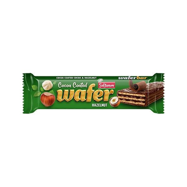 Sulzam wafer bar packaging with green background