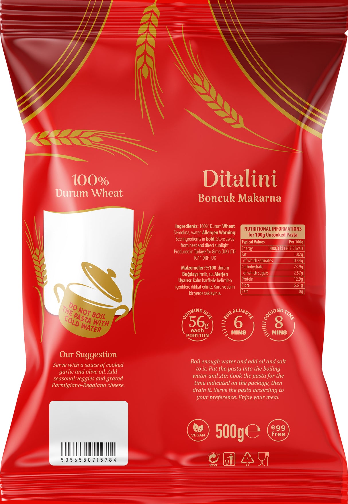 Bodrum Pasta Ditalini 500g