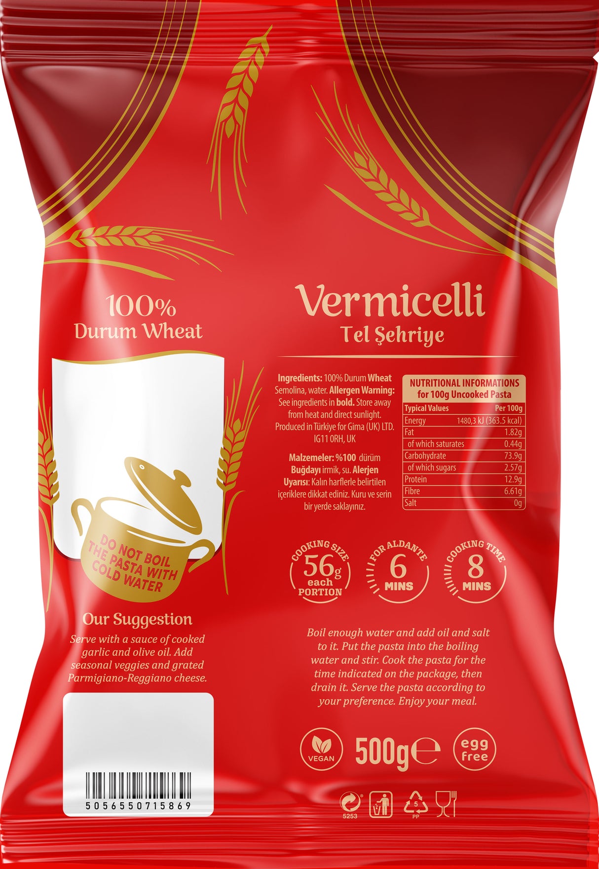 Bodrum Pasta Vermicelli 500g