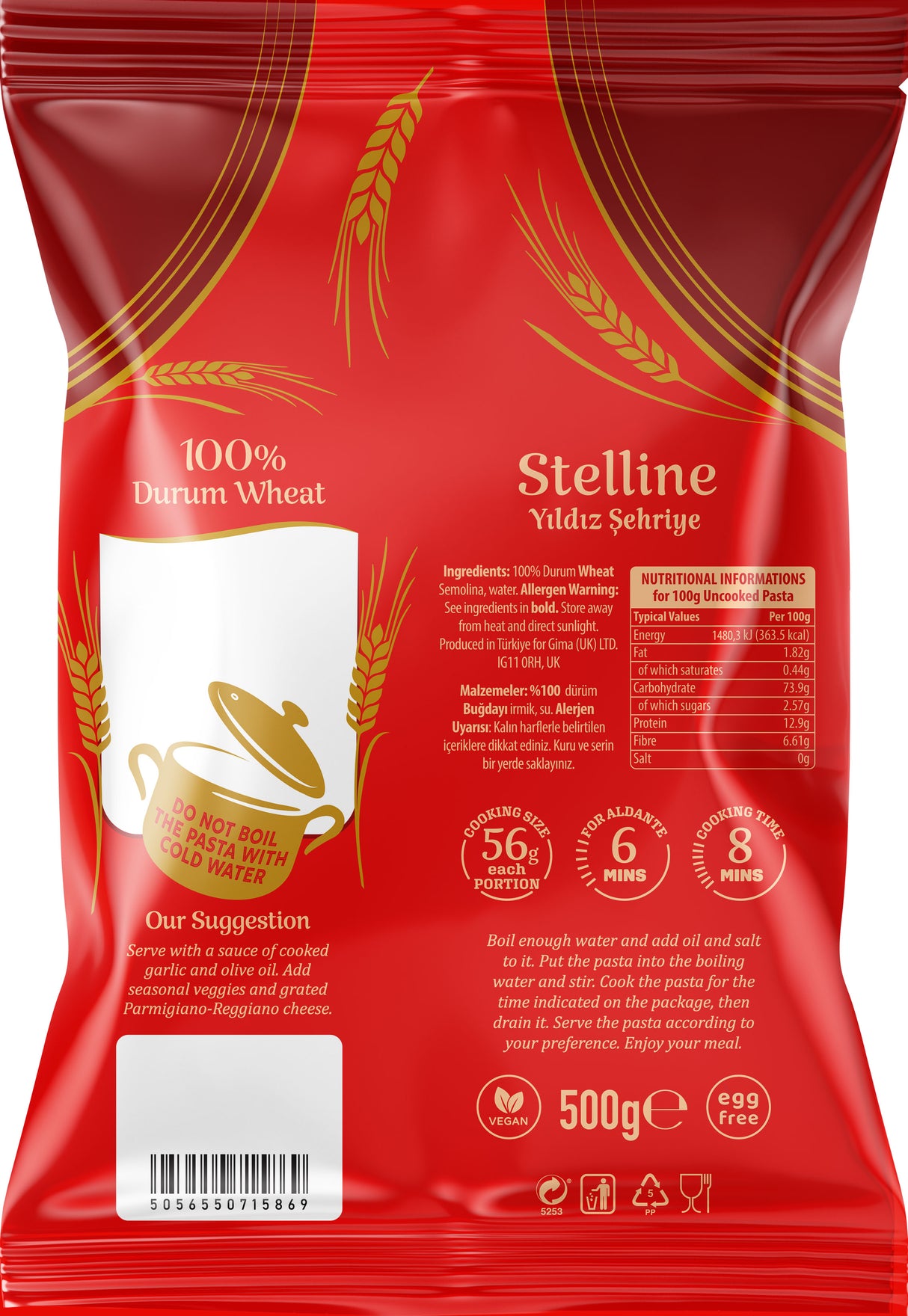 Bodrum Pasta Star Vermicelli 500g