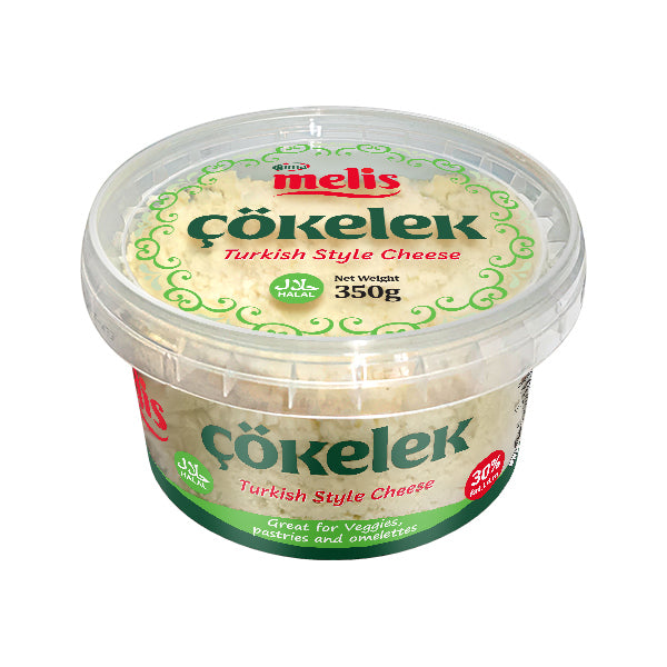 Container of Melis Cökelek Turkish Style Cheese on a white background