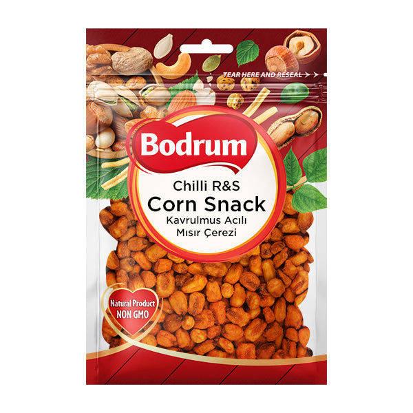 Packaged snack with Bodrum brand on a white background