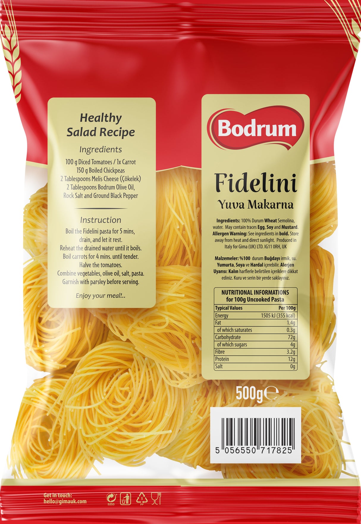 Bodrum Pasta Fidelini 500g