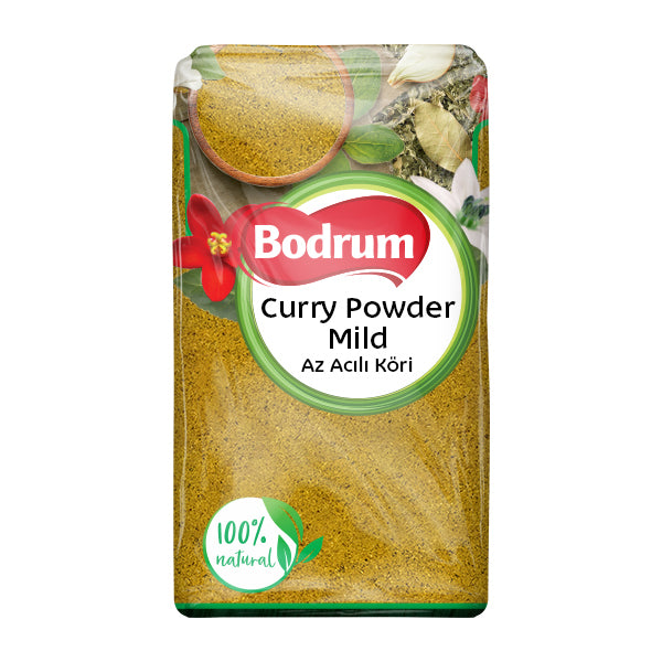 Bodrum Curry Powder packaging on a white background