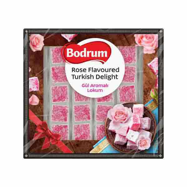 Bodrum Luxury Turkish Delight Rose 200g