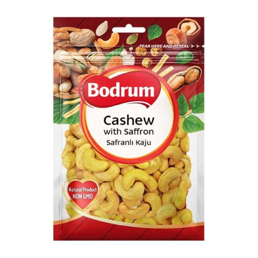 Bodrum Saffron flavoured Cashew Nuts 150g