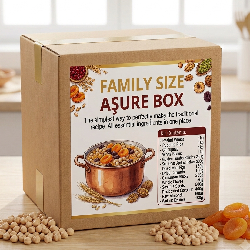Family size Assure Box with ingredients on a kitchen counter