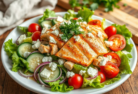 Easy Caesar Salad with Organic Olive Oil & Feta Cheese image
