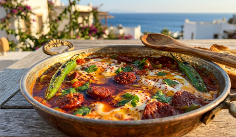 Sucuk Spiced Menemen Twist: A Robust Turkish Breakfast