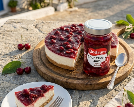 The Ultimate Bodrum Sour Cherry Jam Cheesecake Recipe