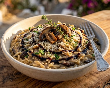 One-Pot Creamy Mediterranean Chicken Orzo