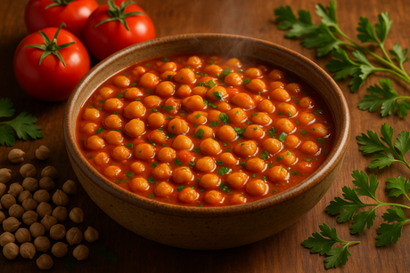 Weeknight Chickpea Stew with Bodrum Chickpeas in Tomato Sauce
