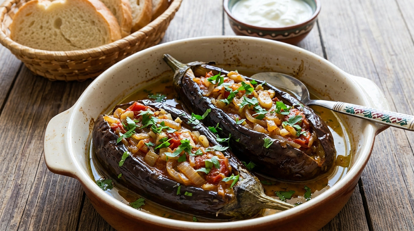 What Is İmam Bayıldı? The Story, Benefits &amp; Classic Turkish Stuffed Aubergine Recipe