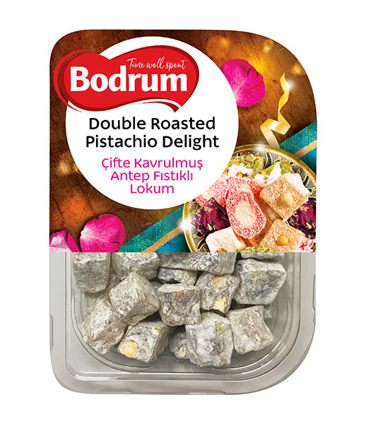 Bodrum Double Roasted Pistachio Turkish Delight 200g
