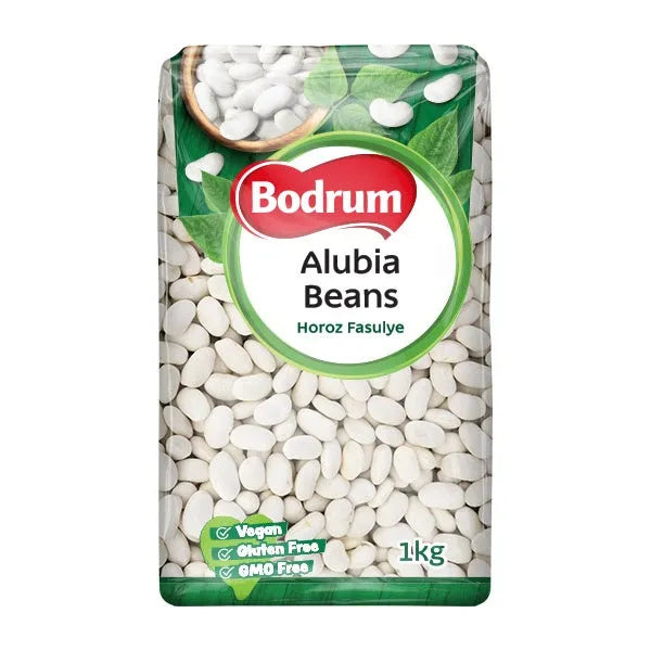 Bodrum Alubia Beans packaging on a white background