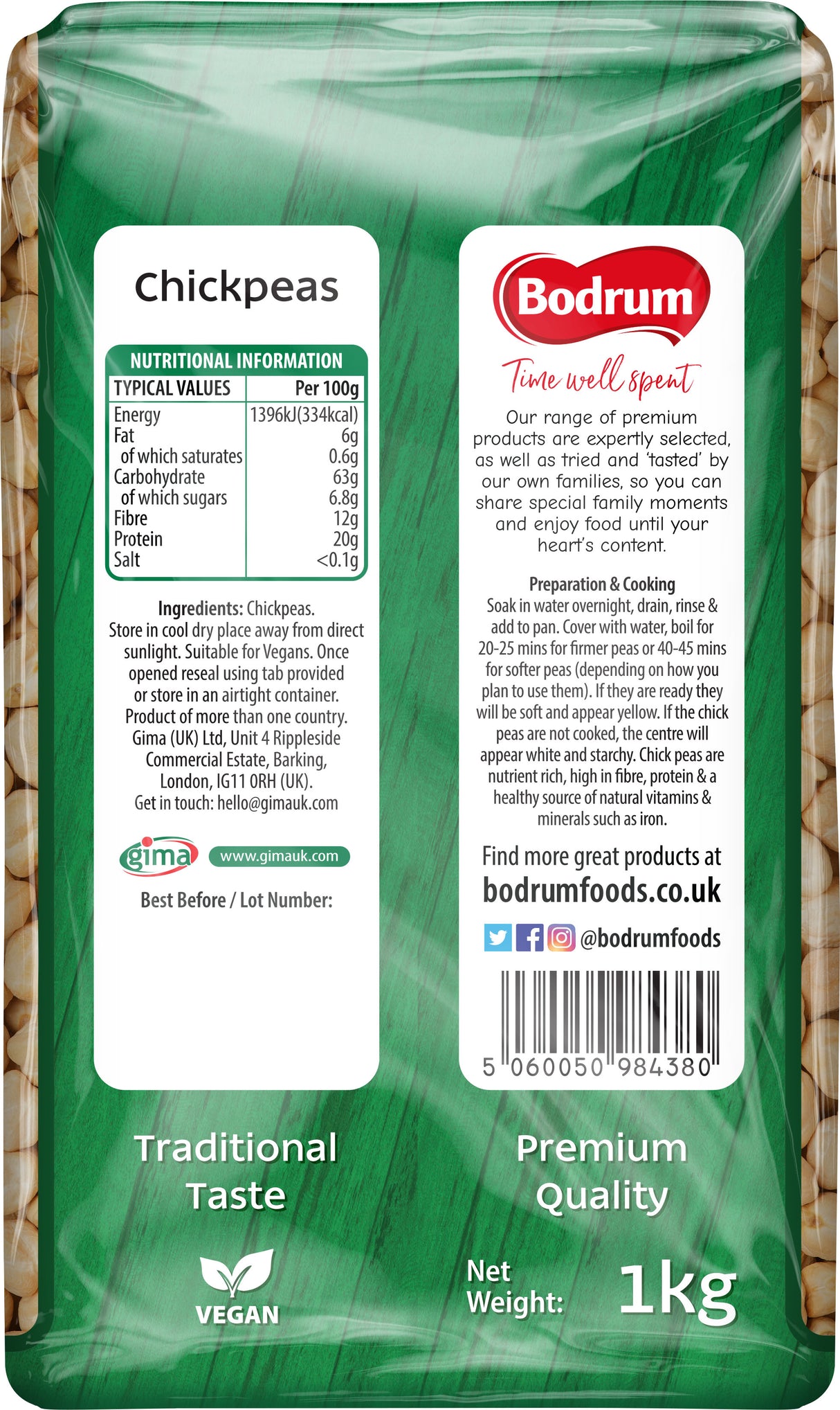 Bodrum Chickpeas 1kg