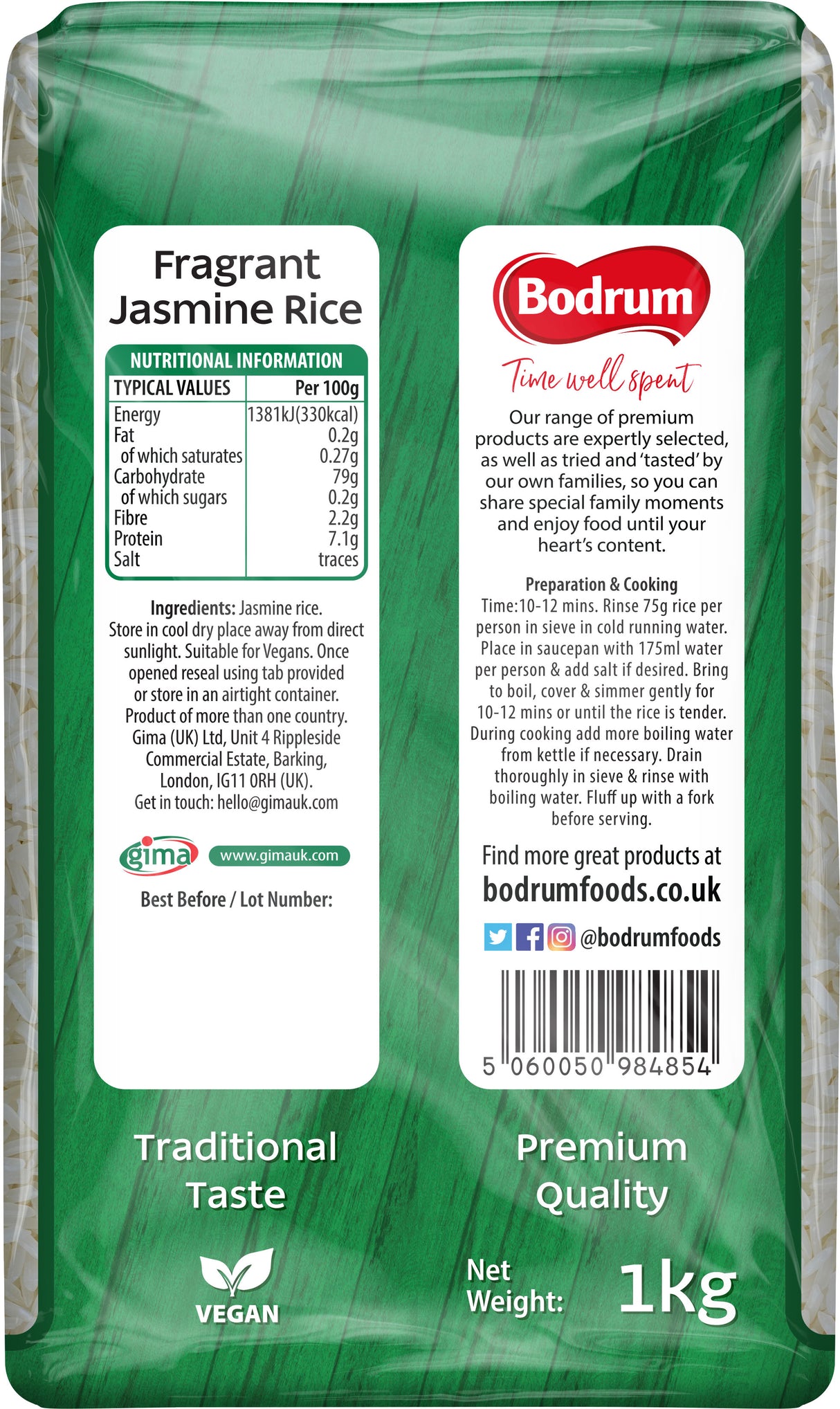 Bodrum Jasmine Rice 1kg
