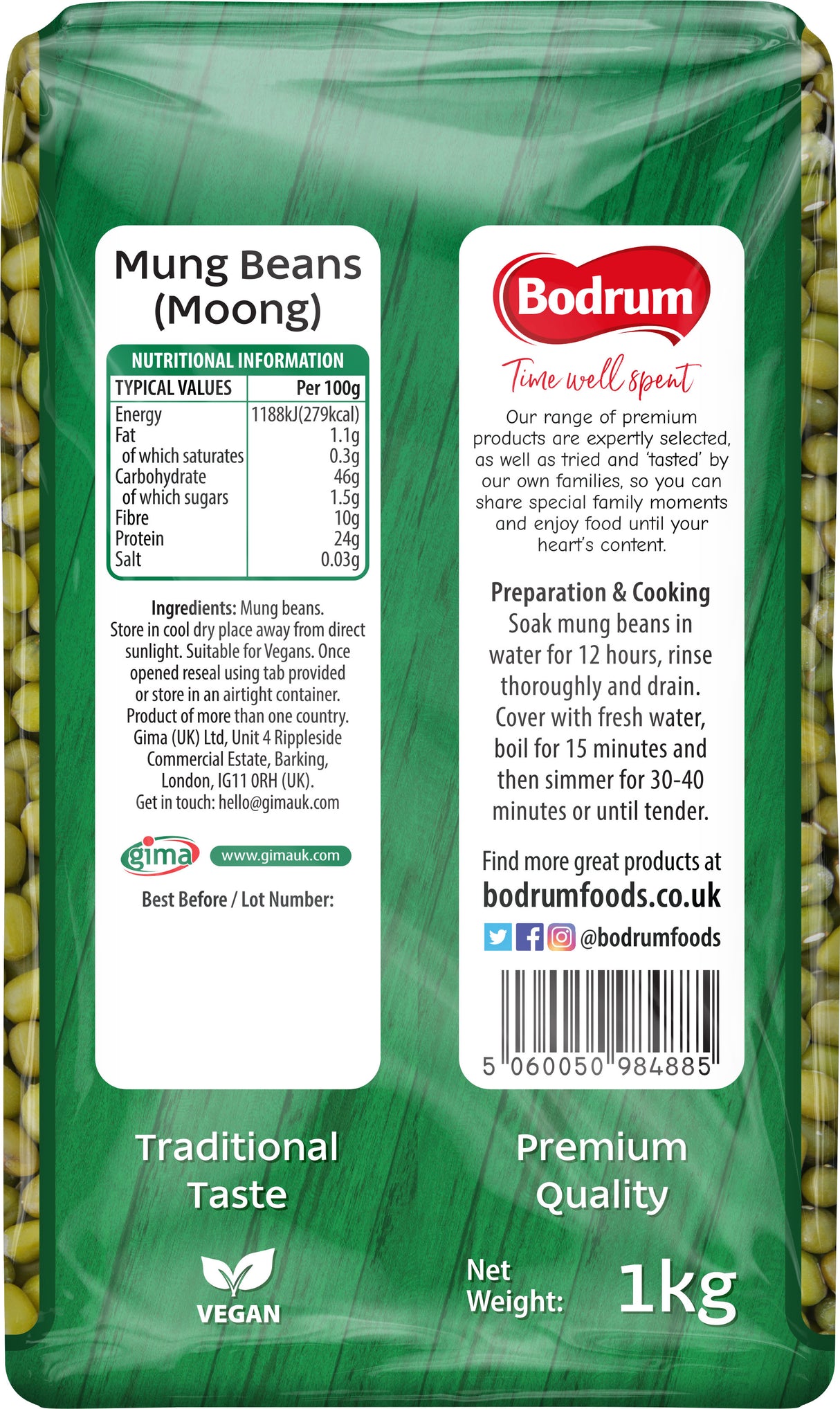 Bodrum Mung Beans 1kg