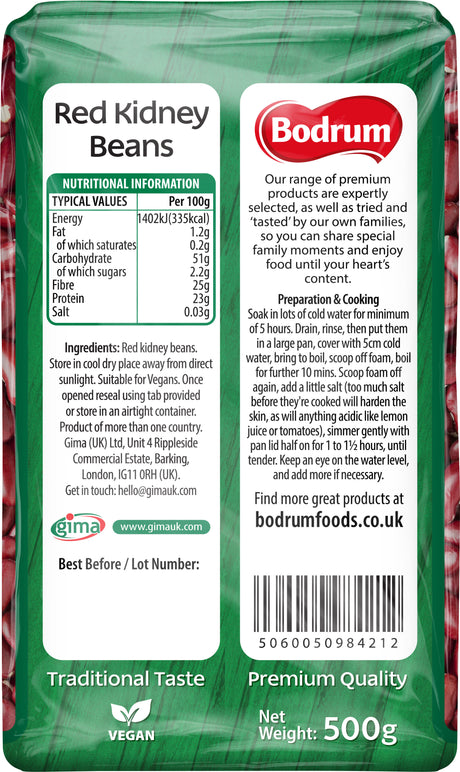 Bodrum Red Kidney Beans 500g
