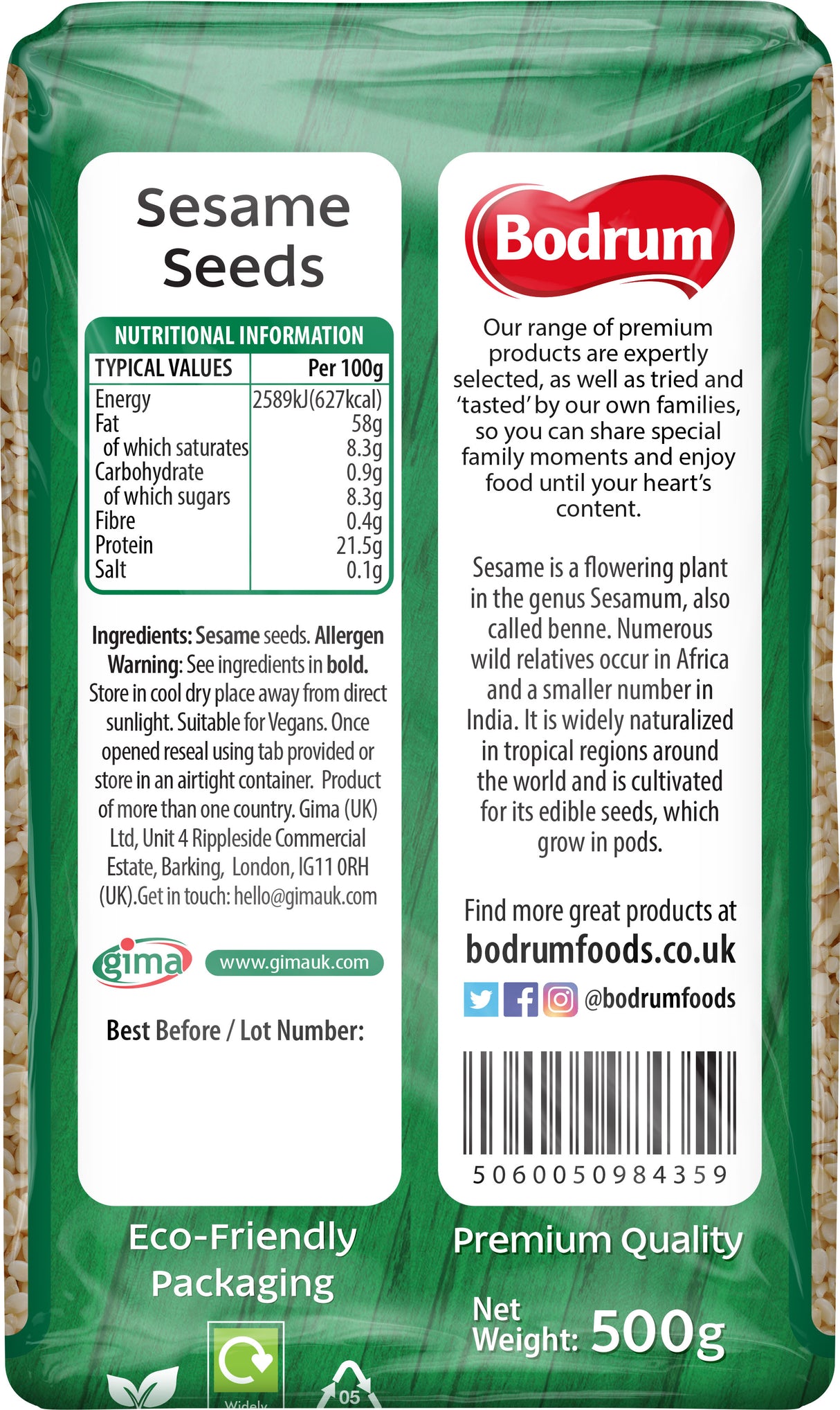 Bodrum Sesame Seeds 500g