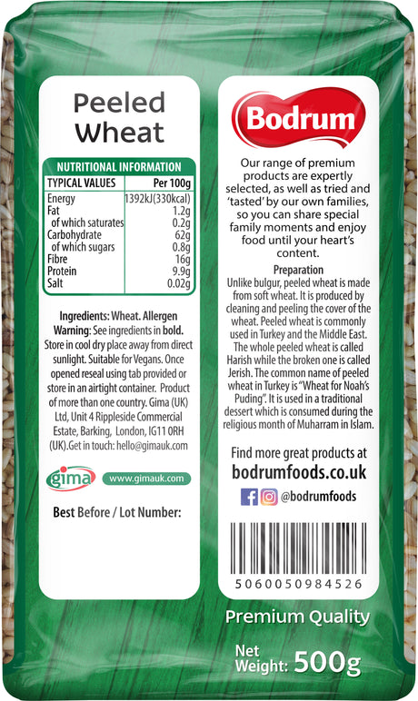 Bodrum Peeled Wheat 500g