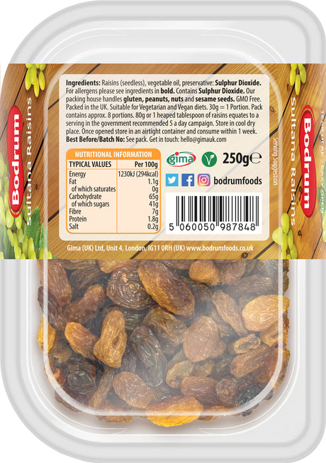 Bodrum Sultana Raisins 250g