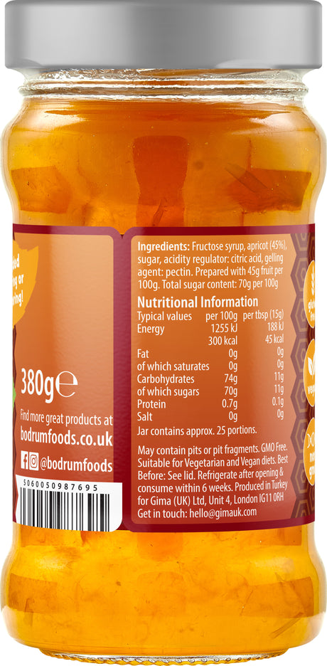 Bodrum Apricot Jam 380g